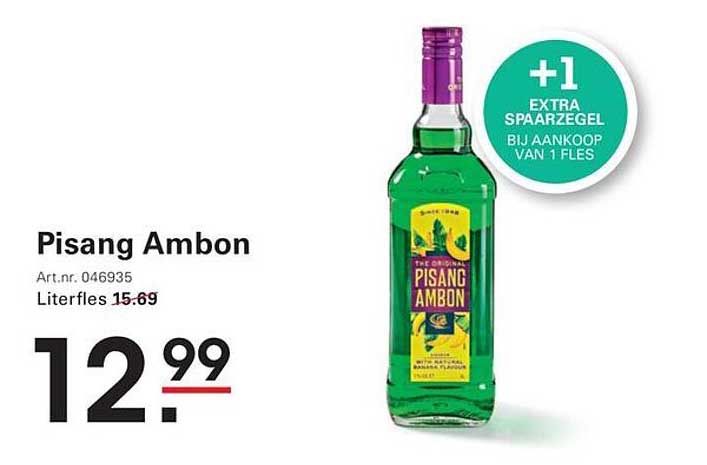 Pisang Ambon +1 extra spaarzegel bij aankoop van 1 fles
