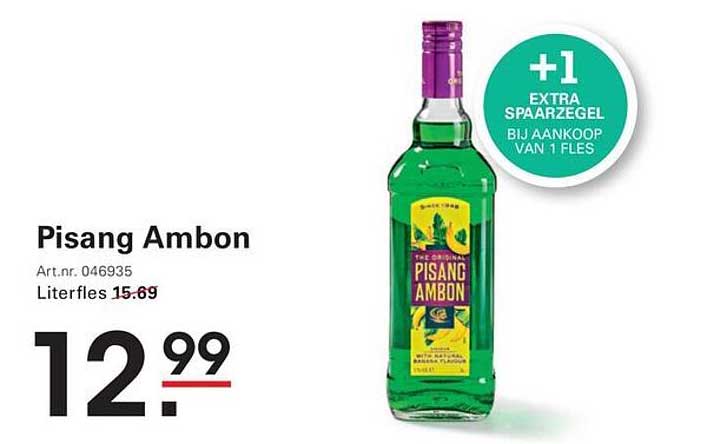 Pisang Ambon +1 extra spaarzegel bij aankoop van 1 fles