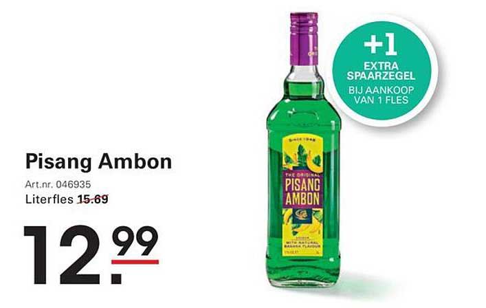 Pisang Ambon +1 extra spaarzegel bij aankoop van 1 fles