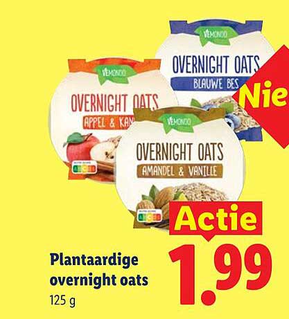 Plantaardige overnight oats
