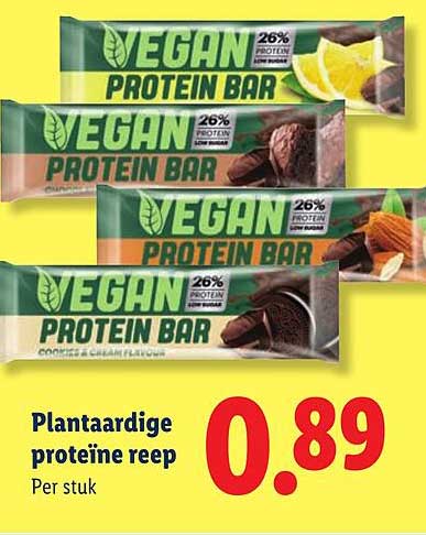 Plantaardige proteïne reep