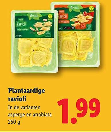 Plantaardige ravioli
