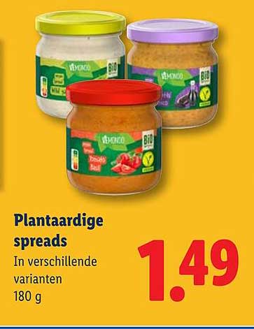 Plantaardige spreads