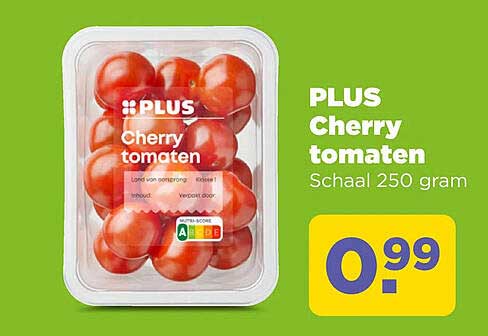 PLUS Cherry tomaten Schaal 250 gram