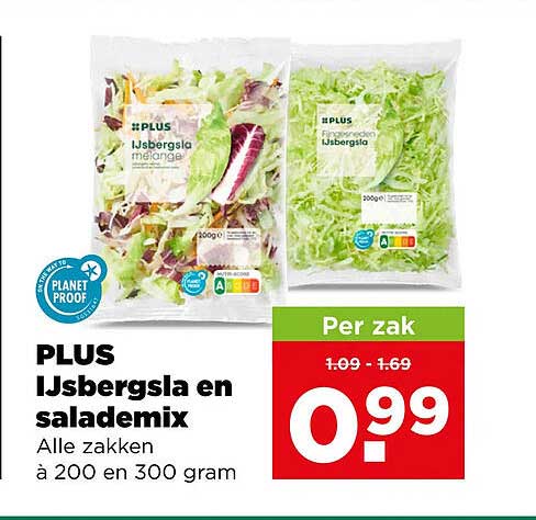PLUS IJsbergsla en slademix