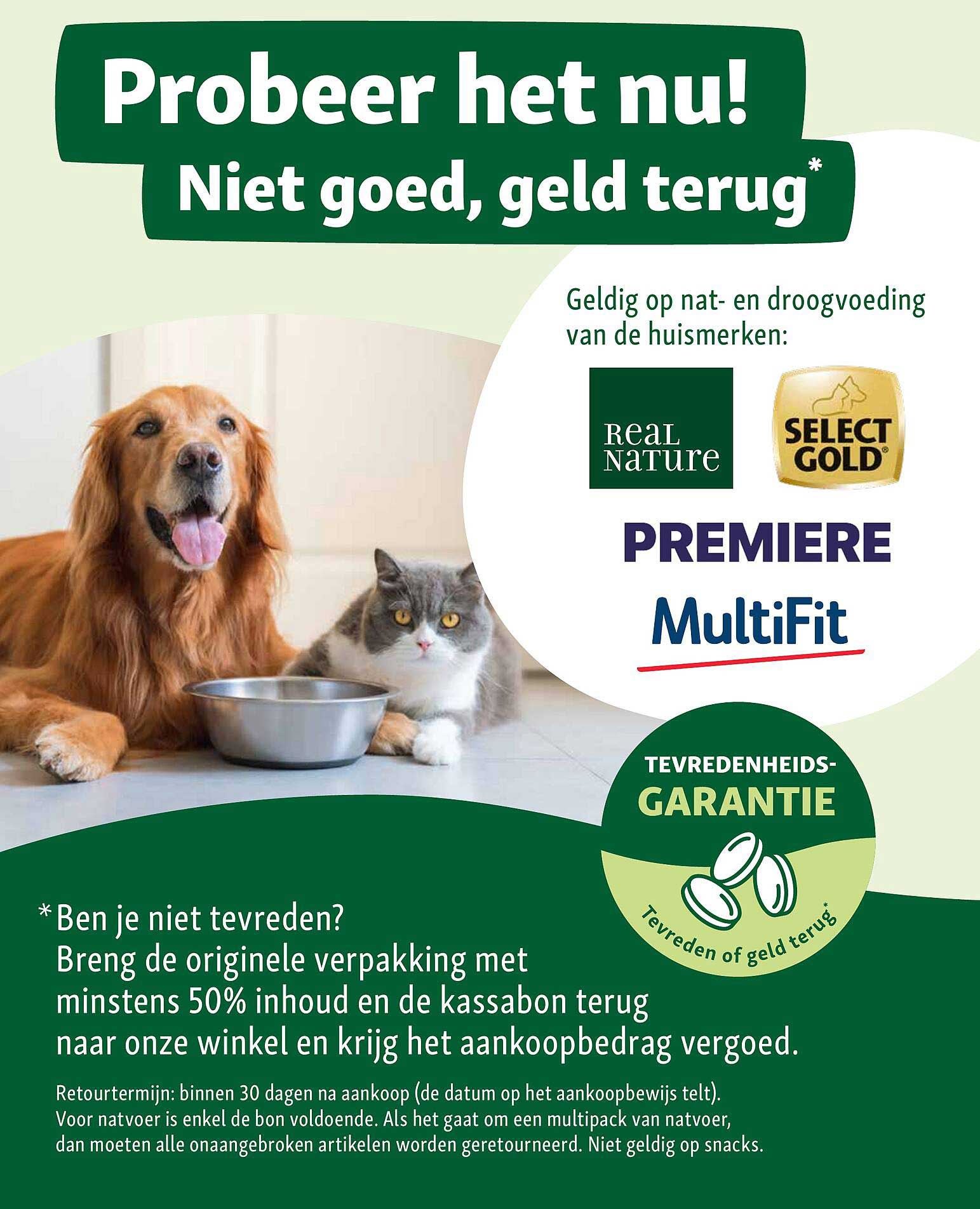 Probeer het nu! Niet goed, geld terug