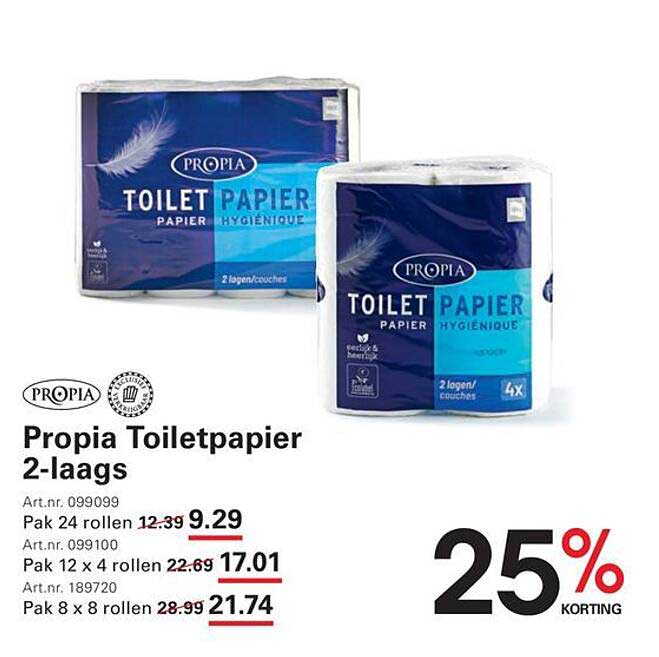 Propia Toiletpapier 2-laags