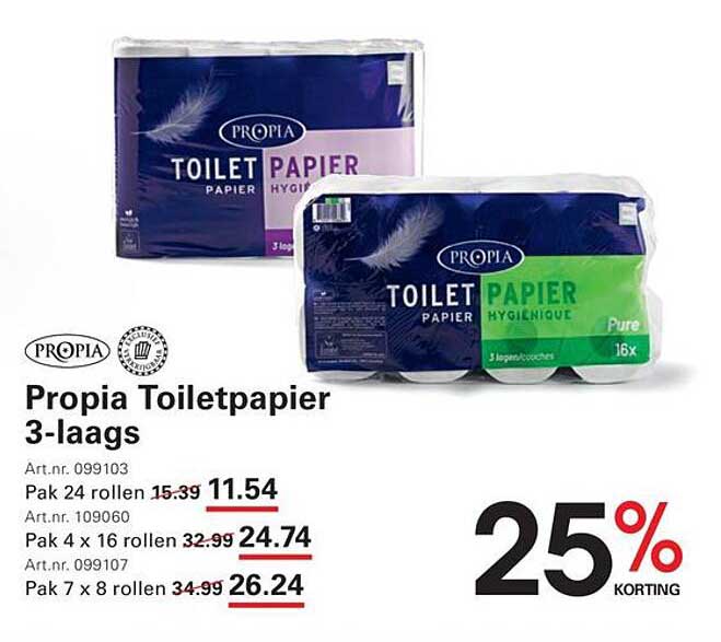 Propia Toiletpapier 3-laags