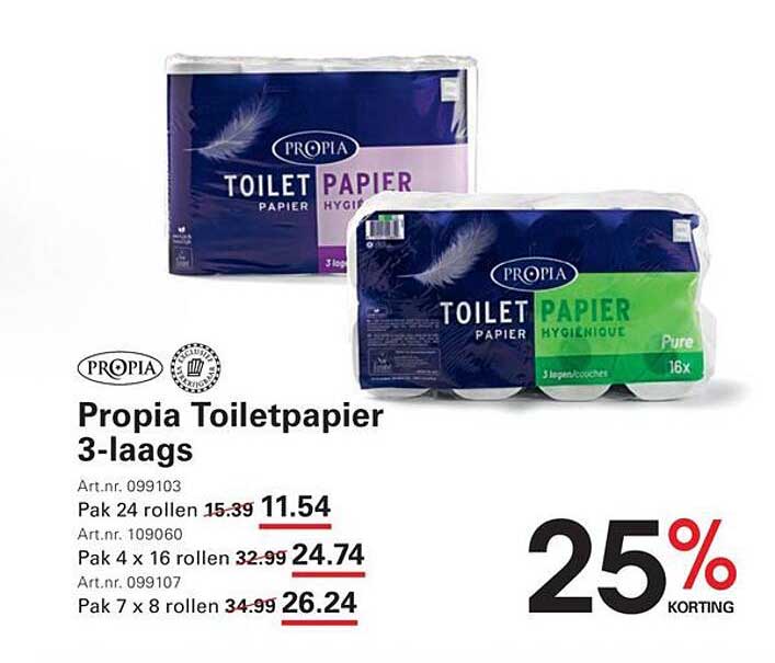 Propia Toiletpapier 3-laags