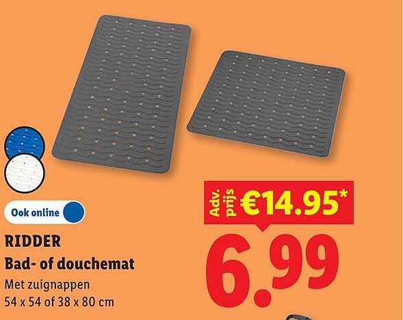 RIDDER Bad- of douchemat