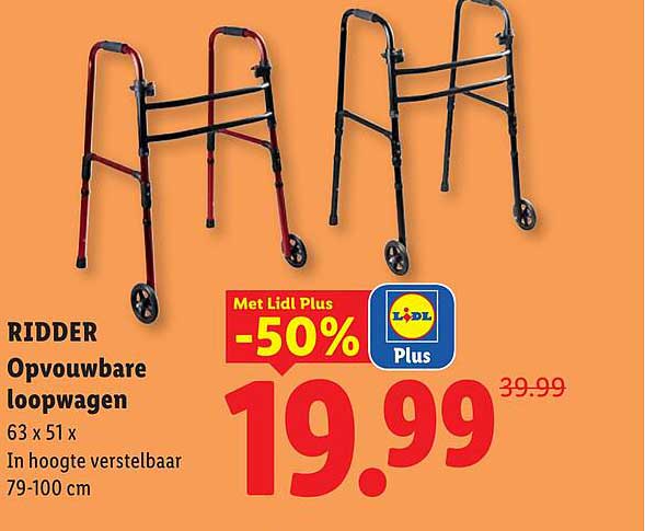 RIDDER Opvouwbare loopwagen