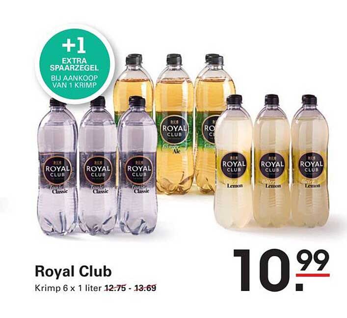 Royal Club Krimp 6 x 1 liter +1 extra spaaregels bij aankoop van 1 krimp