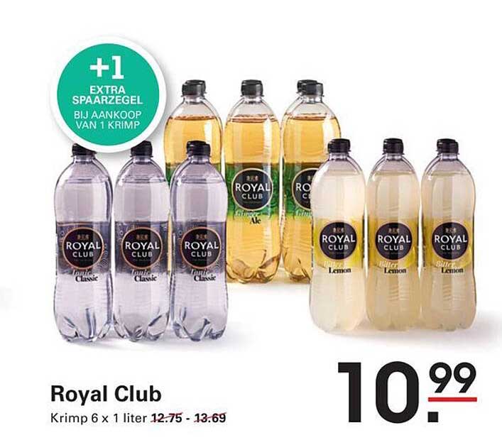 Royal Club Krimp 6 x 1 liter +1 extra spaargel bij aankoop van 1 krimp