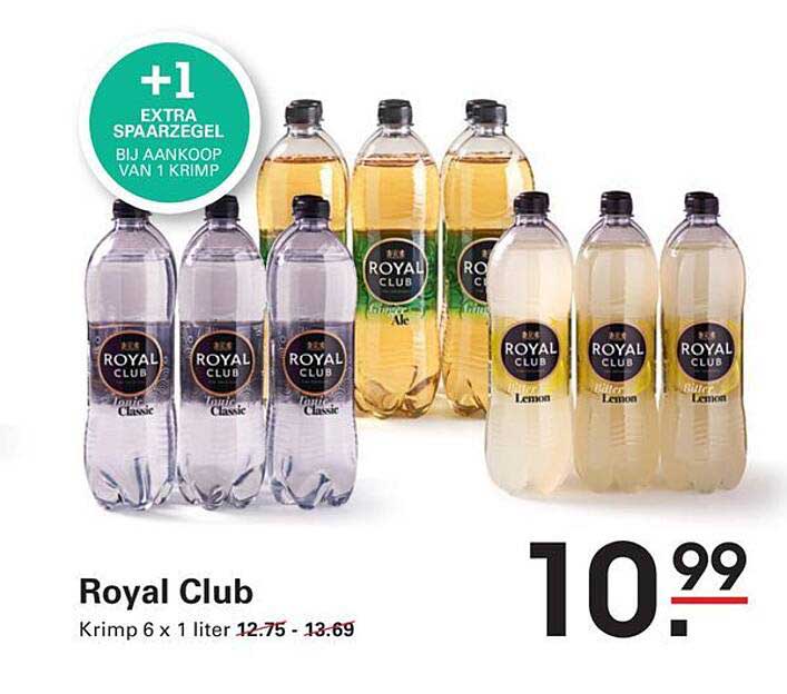Royal Club Krimp 6 x 1 liter +1 extra spaarzegel bij aankoop van 1 krimp