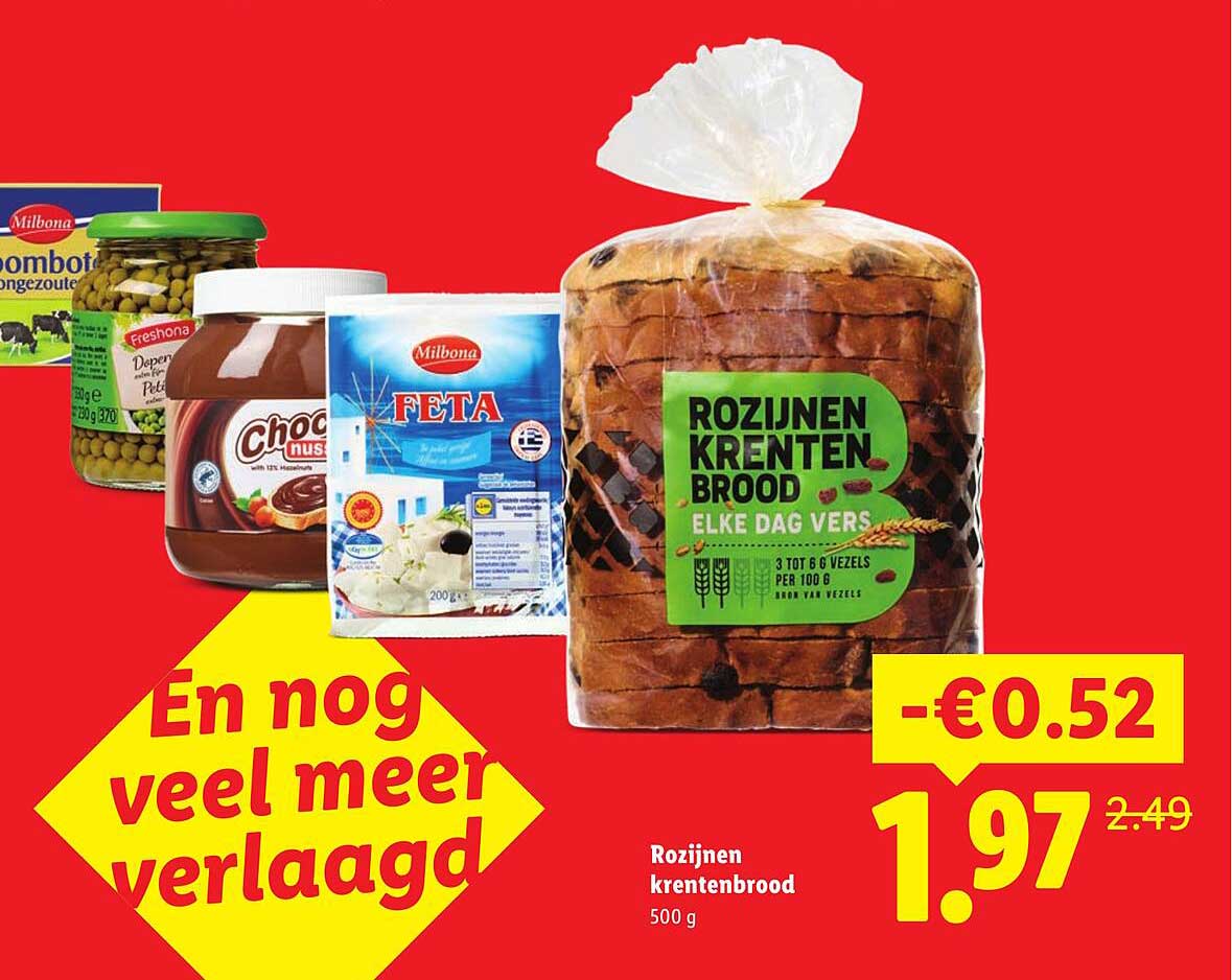 Rozijnen krentenbrood