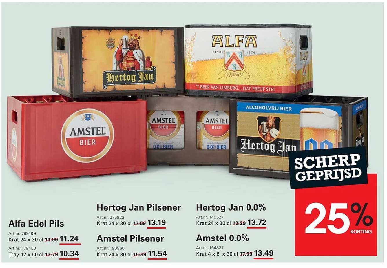 Scherp geprijsd 25% korting