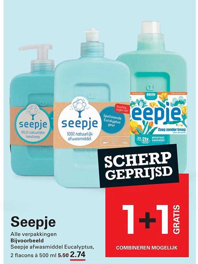 Seepje 1+1 GRATIS
