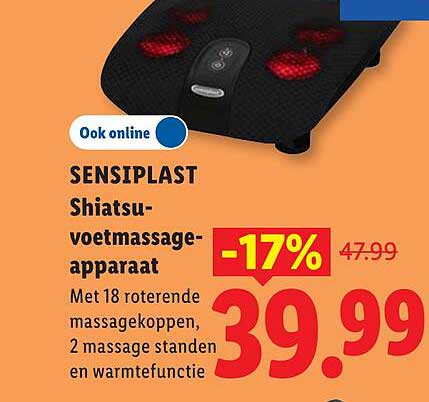 SENSIPLAST Shiatsu-voetenmassage-apparaat -17%