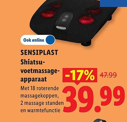 SENSIPLAST Shiatsu-voetmassage-apparaat -17%