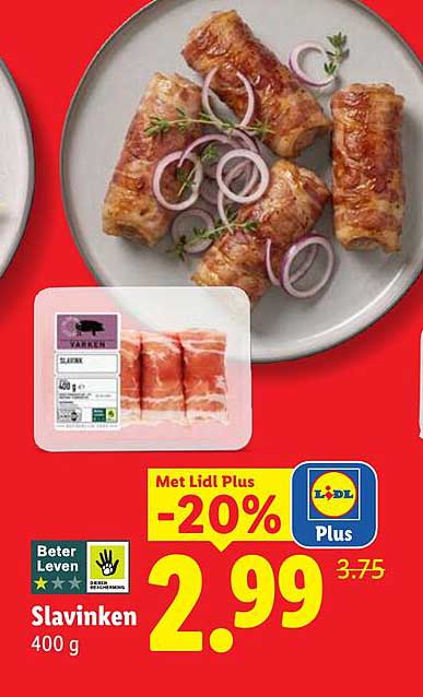 Slavinken 400 g Met Lidl Plus -20%