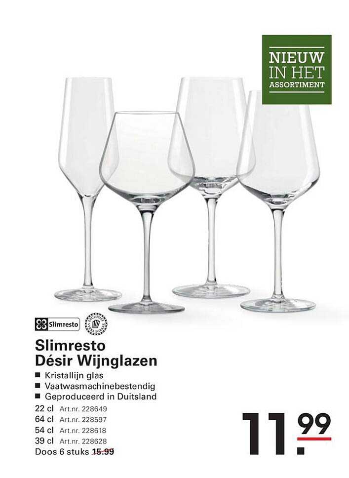 Slimresto Désir Wijnglazen