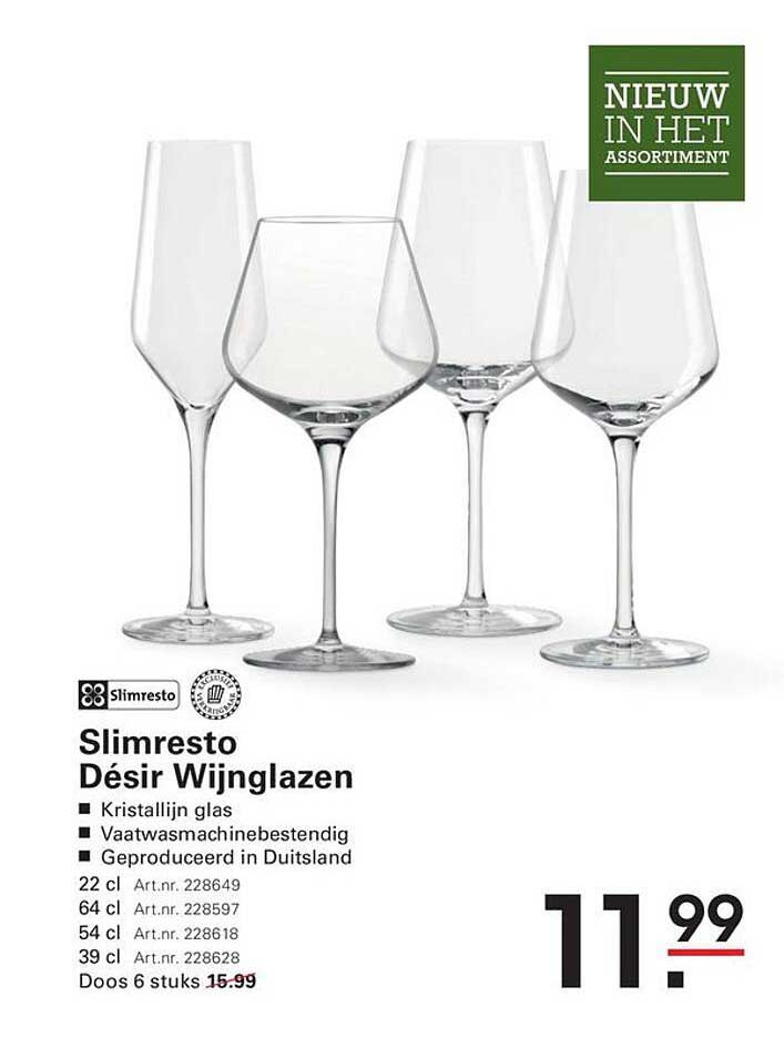 Slimresto Désir Wijnglazen