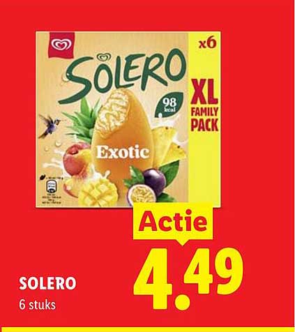 Solero Exotic x6 XL Family Pack Actie