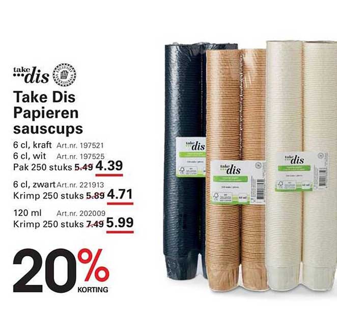 Take Dis Papieren sauscups