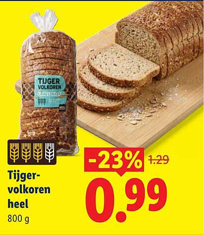 Tijger-volkoren heel 800 g