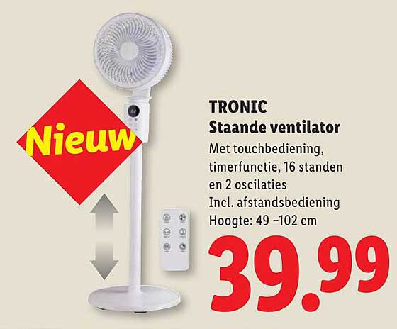 TRONIC Staande ventilator