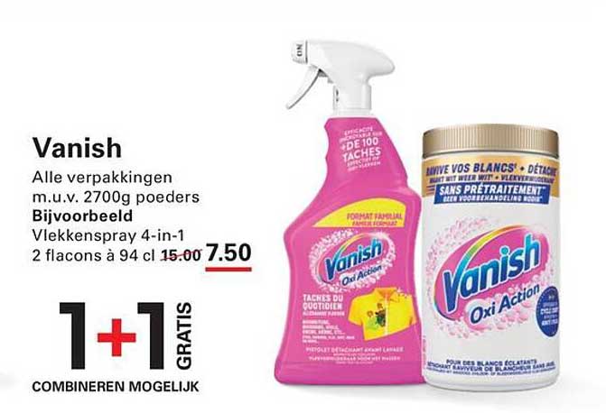 Vanish 1+1 GRATIS