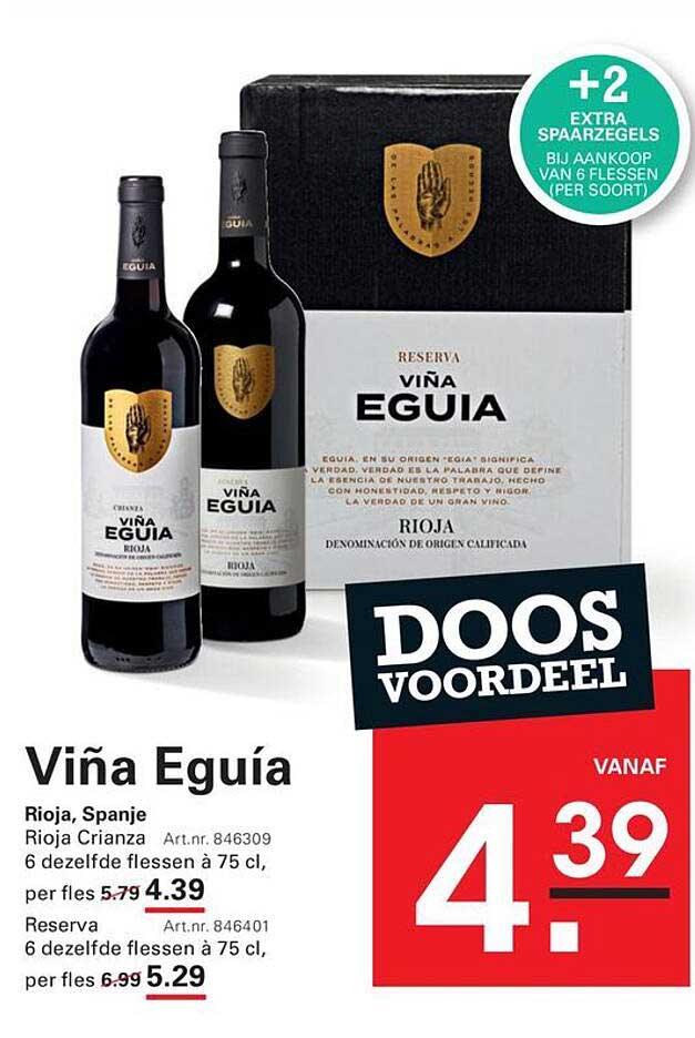 Viña Eguía Rioja, Spanje Rioja Crianza DOOS VOORDEEL