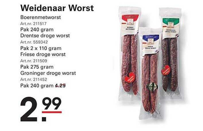 Weidenaar Worst