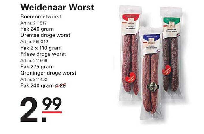 Weidenaar Worst