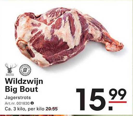 Wildzwijn Big Bout Jagerstoos
