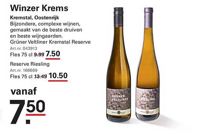 Winzer Krems Gruner Veltliner Kremsstal Reserve