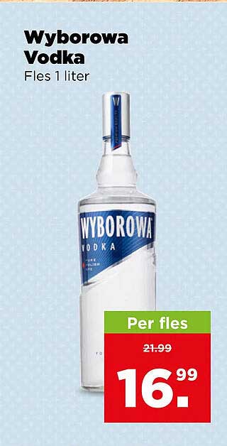 Wyborowa Vodka Fles 1 liter