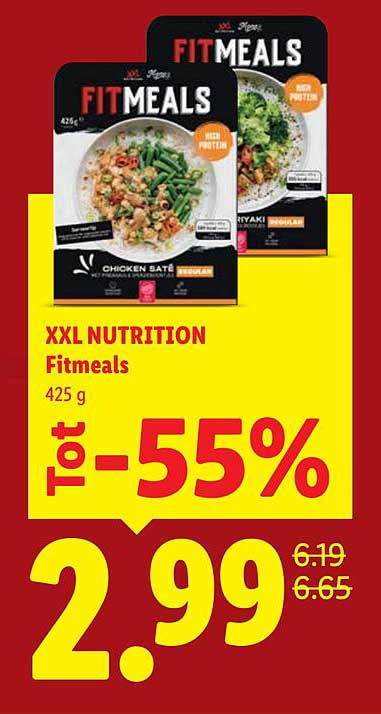 XXL NUTRITION Fitmeals 425 g Tot -55%