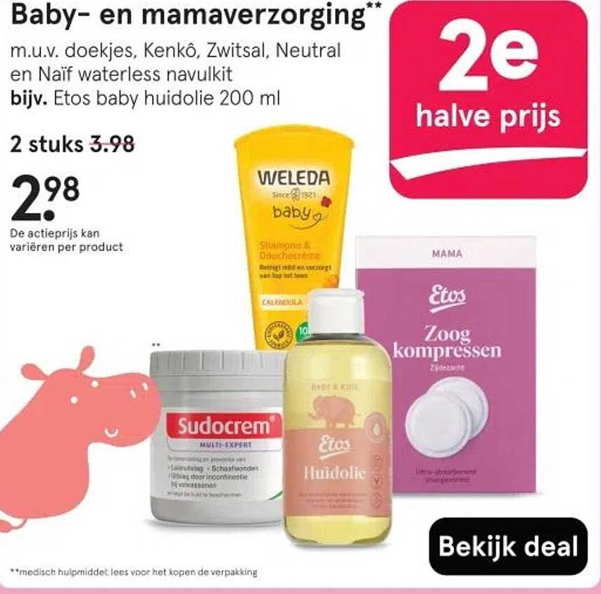 2e halve prijs
