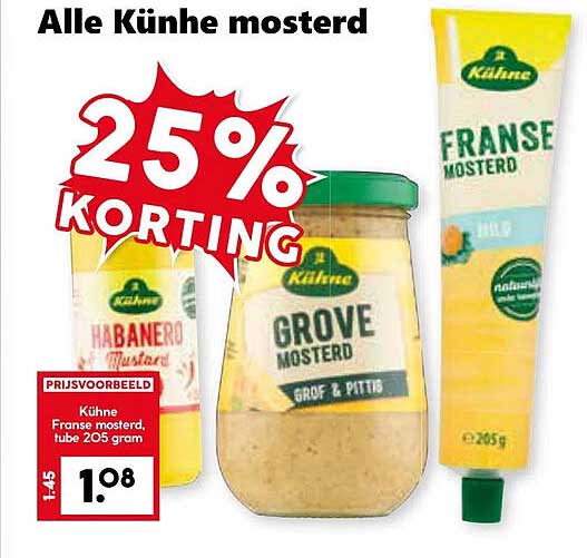 Alle Kühne mosterd
