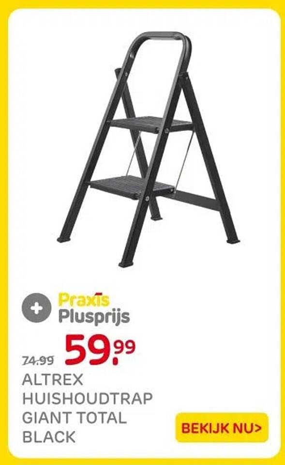 ALTREX HUISHOUDTRAP GIANT TOTAL BLACK
