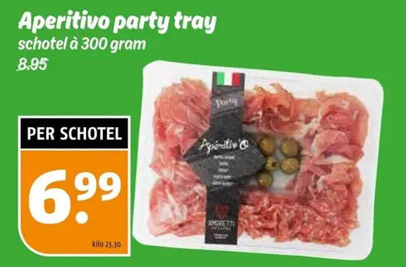 Aperitivo party tray schotel à 300 gram