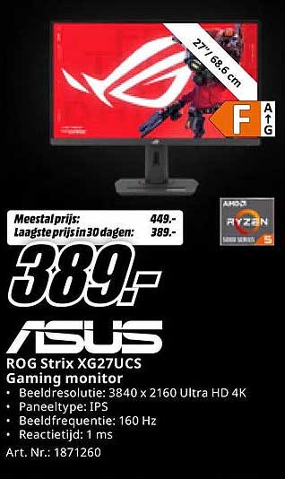 ASUS ROG Strix XG27UCS Gaming monitor