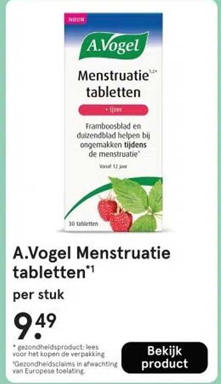 A.Vogel Menstruatie tabletten*1