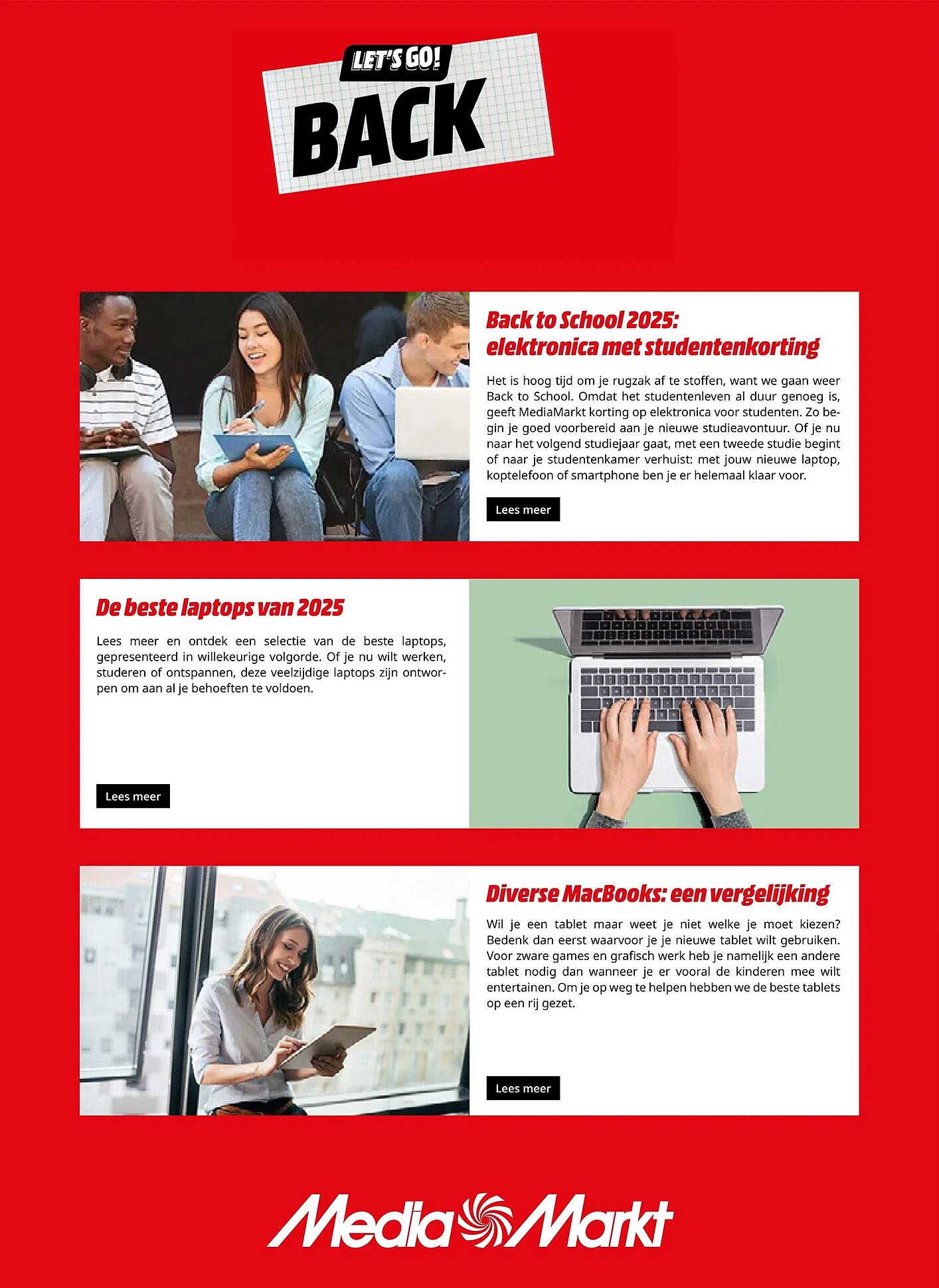 Back to School 2025: elektronica met studentenkorting