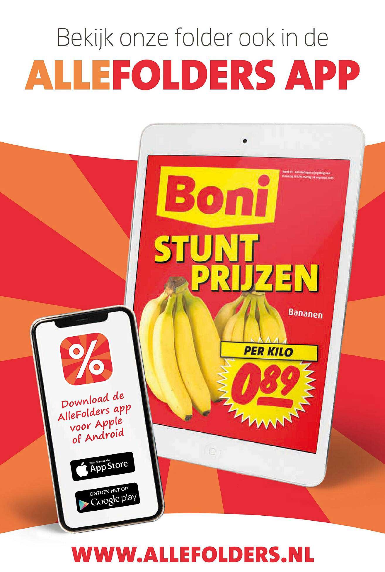 Bananen - Per Kilo €0,89