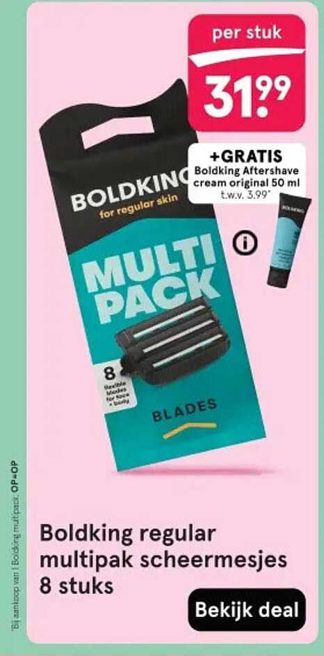 Boldking regular multipak scheermesjes 8 stuks