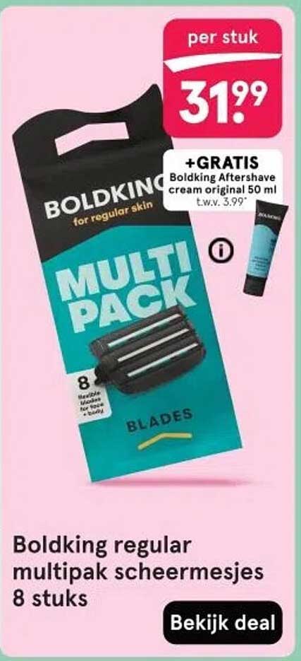 Boldking regular multipak scheermesjes 8 stuks