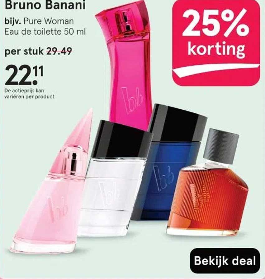 Bruno Banani bijv. Pure Woman Eau de toilette 50 ml