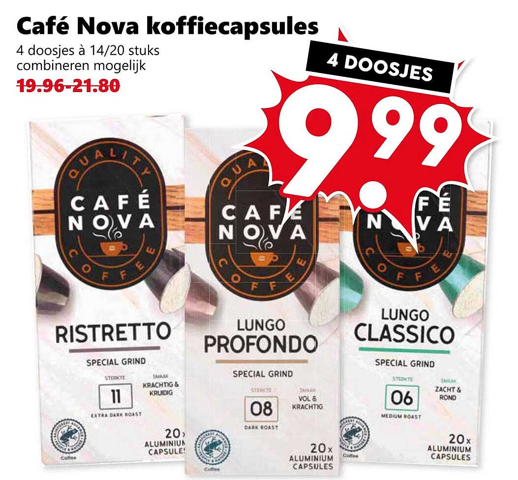 Café Nova koffiecapsules